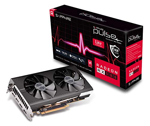 Sapphire 11265-67-20G Pulse AMD Radeon RX 580 8GB GDDR5 Gaming Graphics Card