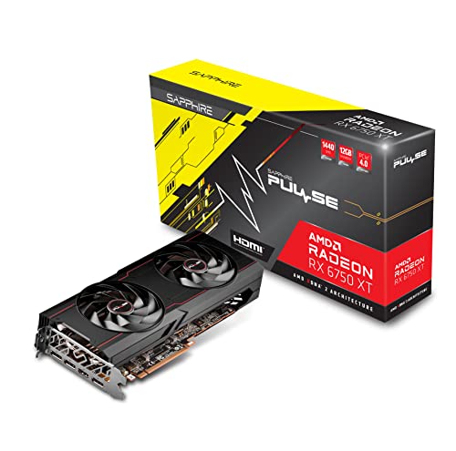 Sapphire 11318-03-20G Pulse AMD Radeon RX 6750 XT 12GB GDDR6 Graphics Card