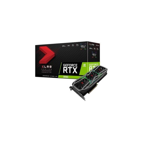 PNY GeForce RTX 3090 24GB XLR8 Gaming EPIC-X RGB Triple Fan Graphics Card, VCG309024TFXPPB