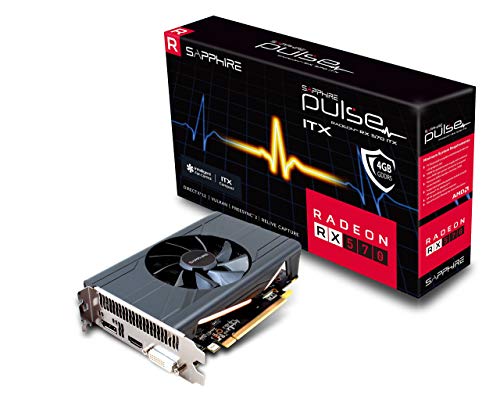 Sapphire 11266-34-20G Radeon Pulse RX 570 ITX 4GB GDDR5 HDMI/ DVI-D/ DP (UEFI) PCI-E Graphics Card (Renewed)