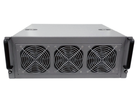 MANLI Bare Mining System MM-A515-CPW - Barebones 4U 8 GPU Server for Mining / AI