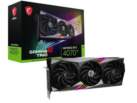 MSI Gaming GeForce 4070 Ti GAMING X TRIO 12GB GDDR6X Video Card