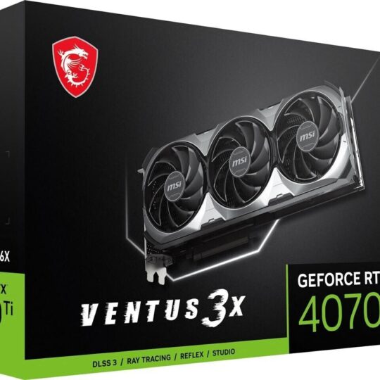 MSI GeForce RTX 4070 Ti VENTUS 3X 12G OC NVIDIA 12 GB GDDR6X