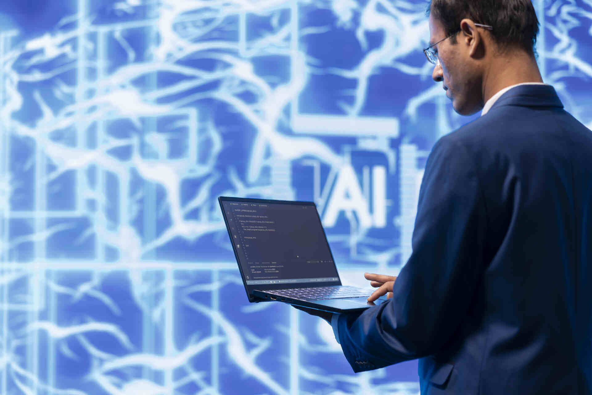 Bitworks Employee Working On An AI Platform