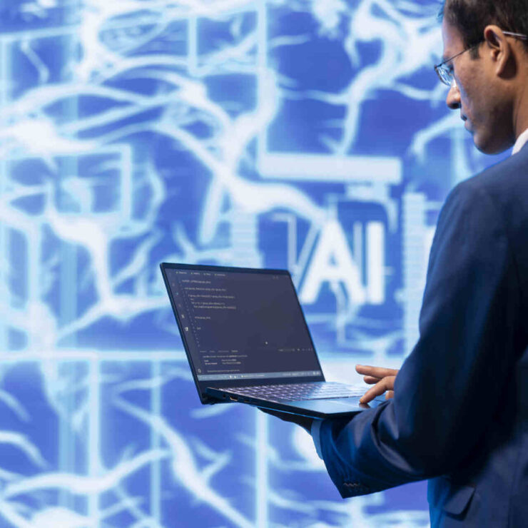 Bitworks Employee Working On An AI Platform